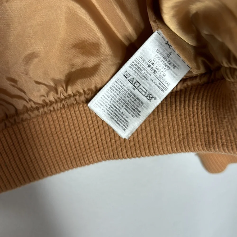 GAP Kids Large Camel Color Sherpa Style Zip Up Jacket